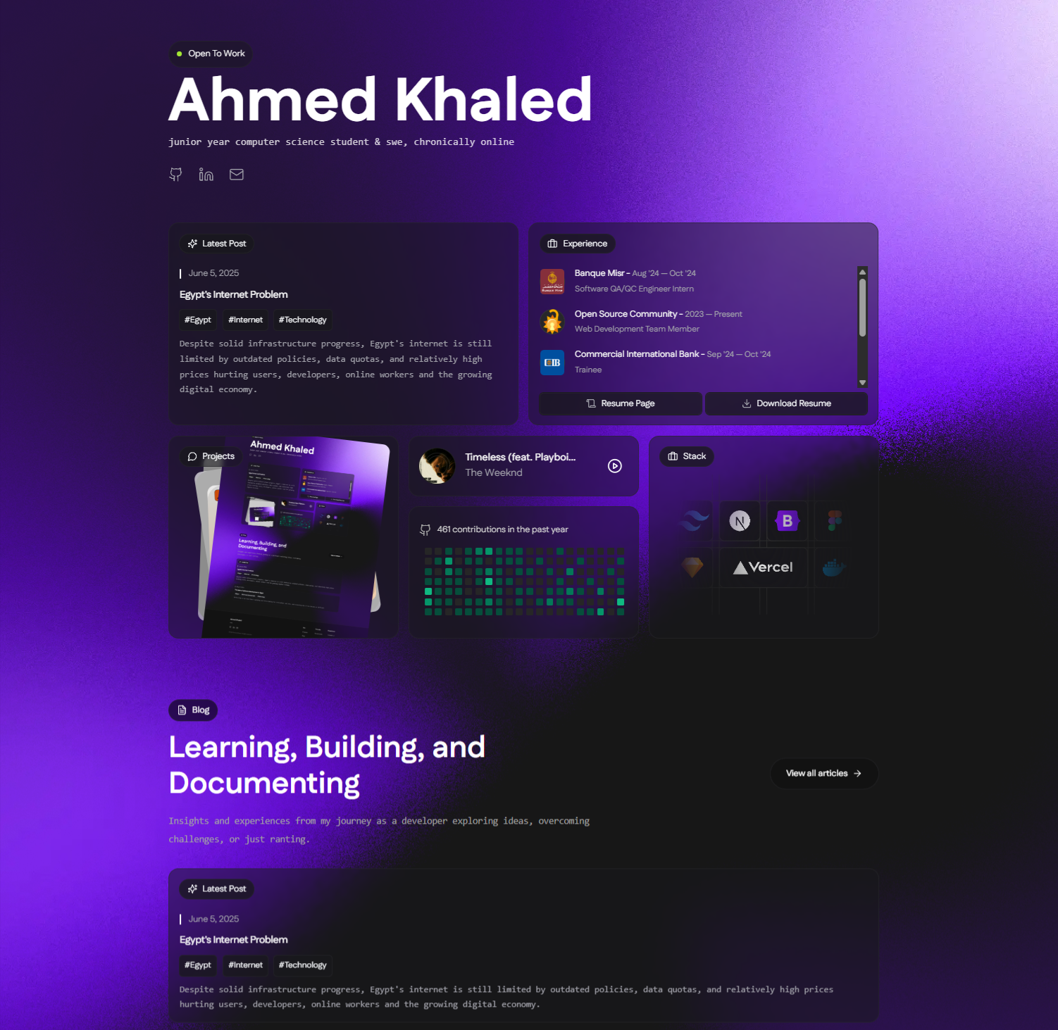 Current Portfolio Website